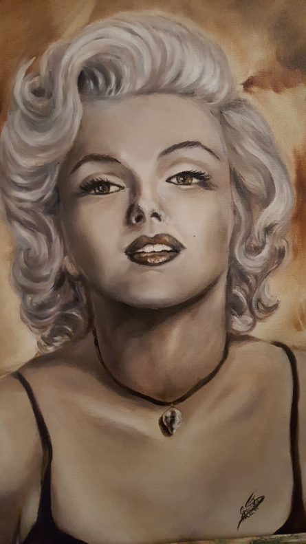 Marilyn Monroe Öl auf Leinwand