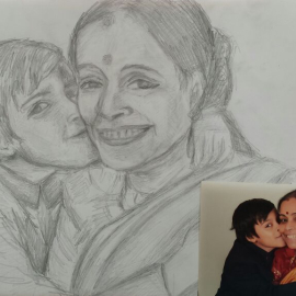 Bleistift auf Papier