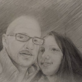 Bleistift auf Papier