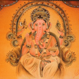 Airbrush auf Leinwand