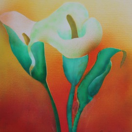 Airbrush auf Malplatte